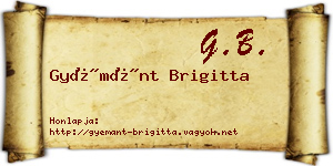 Gyémánt Brigitta névjegykártya